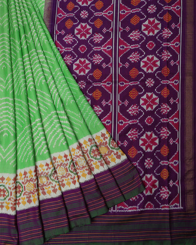 Light Green Patola Saree - PattuCheeralu