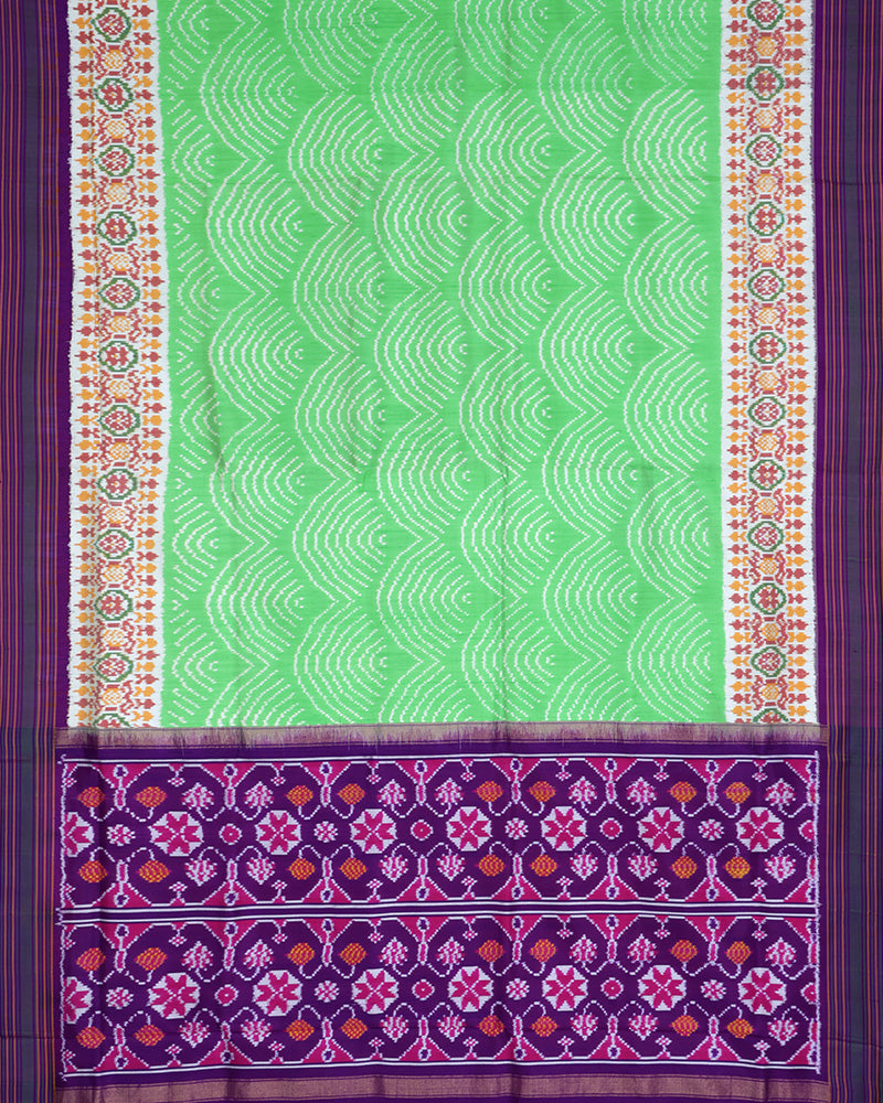 Light Green Patola Saree - PattuCheeralu