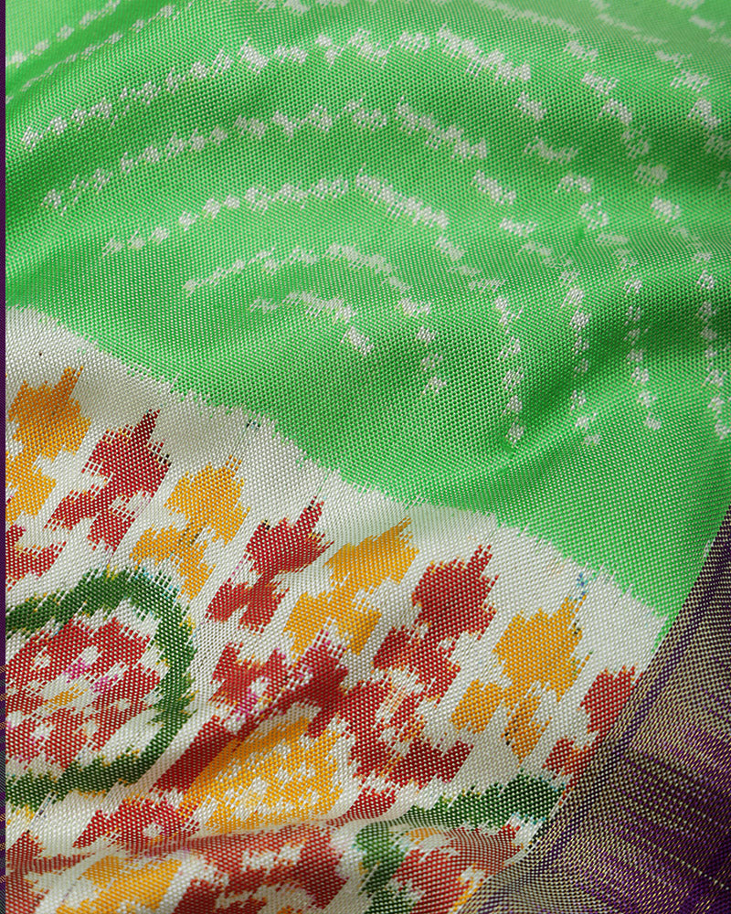 Light Green Patola Saree - PattuCheeralu