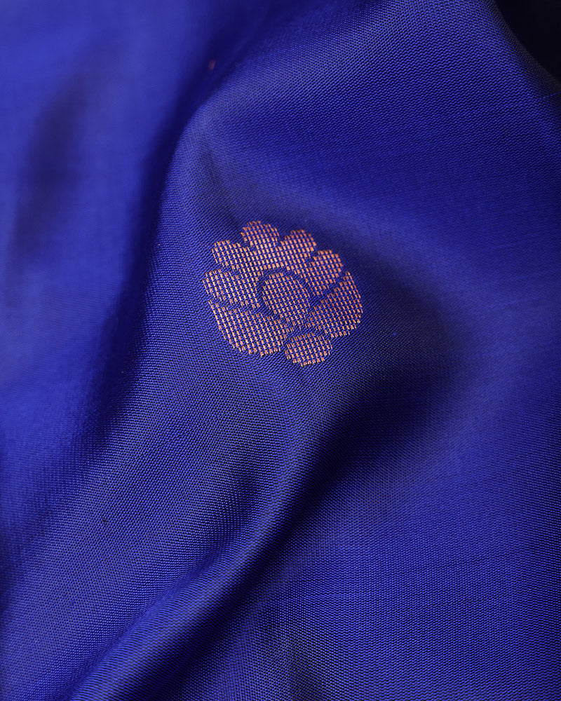 Navy Blue soft silk saree - PattuCheeralu