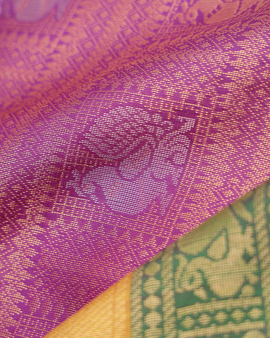Purple kanjivaram silk saree - PattuCheeralu
