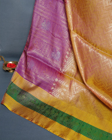 Purple kanjivaram silk saree - PattuCheeralu