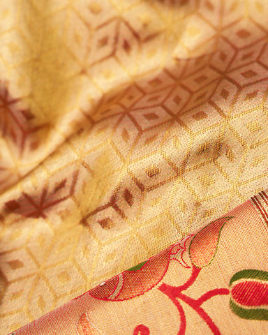 The gold tissue Kanjivaram saree - PattuCheeralu