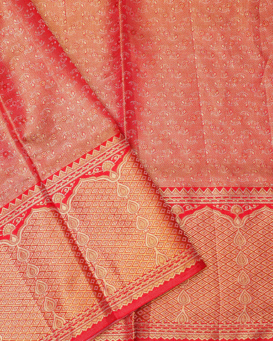 The gold tissue Kanjivaram saree - PattuCheeralu