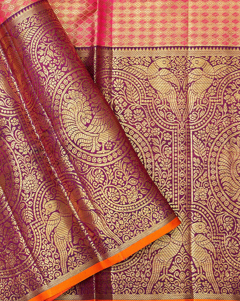 The light blue tissue Kanjivaram saree - PattuCheeralu