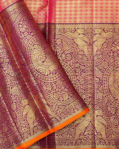 The light blue tissue Kanjivaram saree - PattuCheeralu