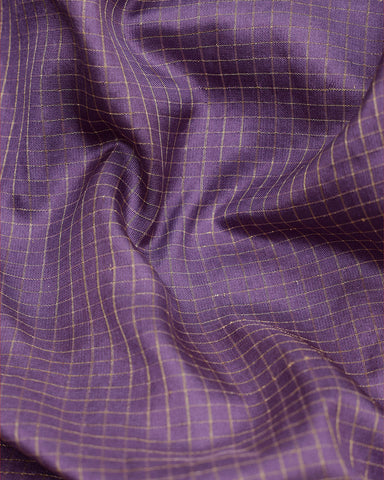 Lavender Katan Banarasi Silk Saree - PattuCheeralu