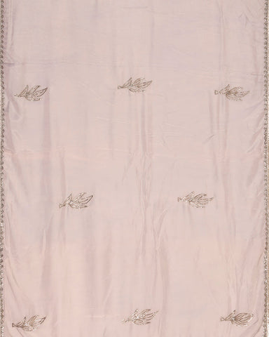 Onion pink Crepe silk saree - PattuCheeralu